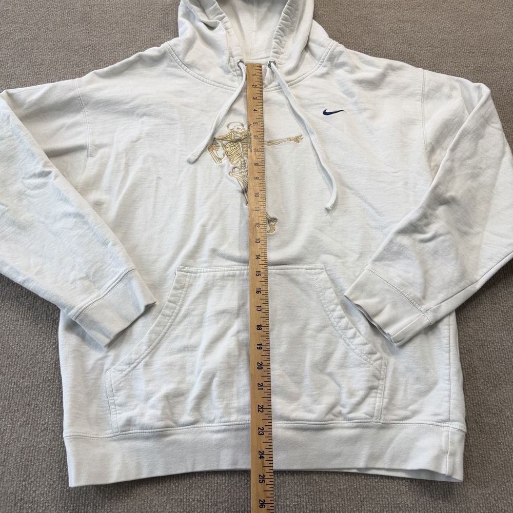 Nike Embroidered Skeleton Football Men's Sweatshirt Hoodie White - Picture 3 of 10